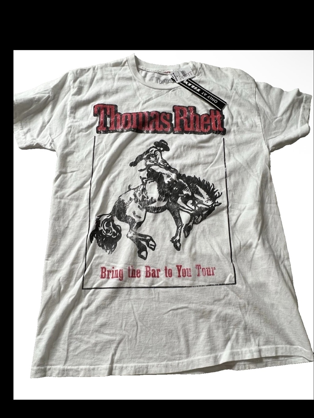 Tilly’s Thomas Rhett Mens Small Crewneck T-shirt White Country Band Tour Cotton